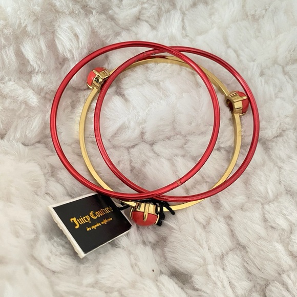 Juicy Couture Gold Tone 3-pieces Bangle  Bracelet NWT - Picture 2 of 11